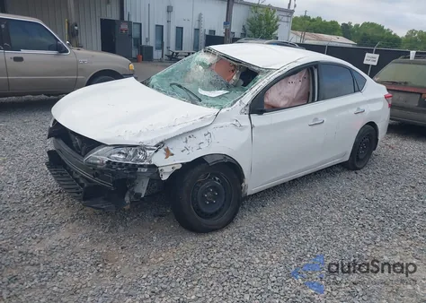 2015 Nissan Sentra S из США, поврежденный, VIN 3N1AB7AP8FY280917